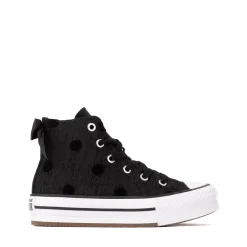 Converse Chuck Taylor All Star Lift Bows High-Top Sneaker - Little Kid - Black