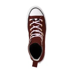 Converse Chuck Taylor All Star Lift Double Stack Charms High-Top Sneaker - Bordeaux / Pink