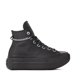 Converse Chuck Taylor All Star Lift Double Stack Girli-tude High-Top Sneaker - Black Monochrome
