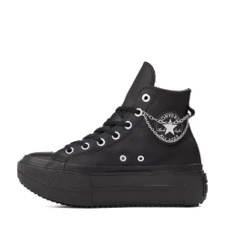 Converse Chuck Taylor All Star Lift Double Stack Girli-tude High-Top Sneaker - Black Monochrome
