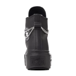Converse Chuck Taylor All Star Lift Double Stack Girli-tude High-Top Sneaker - Black Monochrome