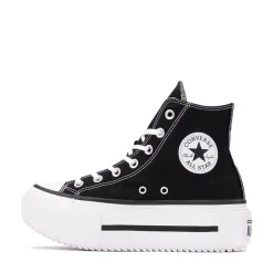 Converse Chuck Taylor All Star Lift Double Stack High-Top Sneaker - Black / White