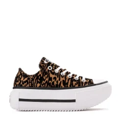 Converse Chuck Taylor All Star Lift Double Stack Low-Top Sneaker - Leopard