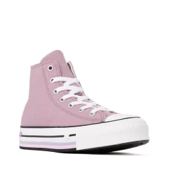Converse Chuck Taylor All Star Lift Flower High-Top Sneaker - Big Kid - Orchid