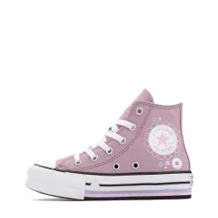 Converse Chuck Taylor All Star Lift Flower High-Top Sneaker - Little Kid - Orchid