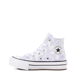 Converse Chuck Taylor All Star Lift High-Top Flocked Butterflies Sneaker - Little Kid - Blueberry Ice