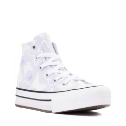 Converse Chuck Taylor All Star Lift High-Top Flocked Butterflies Sneaker - Little Kid - Blueberry Ice