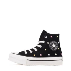 Converse Chuck Taylor All Star Lift High-Top Sneaker - Little Kid - Black / Polka Dots