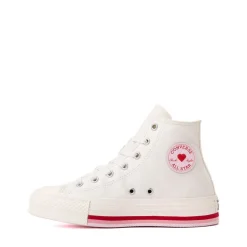 Converse Chuck Taylor All Star Lift Love Me Lots High-Top Sneaker - Big Kid - White