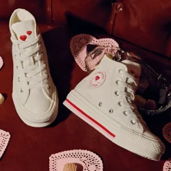 Converse Chuck Taylor All Star Lift Love Me Lots High-Top Sneaker - Big Kid - White