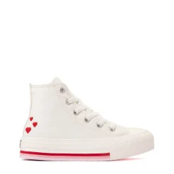 Converse Chuck Taylor All Star Lift Love Me Lots High-Top Sneaker - Little Kid - White