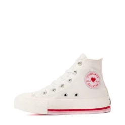 Converse Chuck Taylor All Star Lift Love Me Lots High-Top Sneaker - Little Kid - White