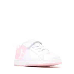 DC Court Graffik Skate Shoe - Baby / Toddler - White / Pink