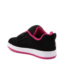 DC Court Graffik Skate Shoe - Little Kid / Big Kid - Black / Pink