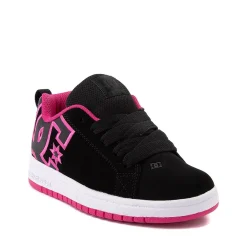 DC Court Graffik Skate Shoe - Little Kid / Big Kid - Black / Pink