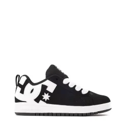 DC Court Graffik Skate Shoe - Little Kid / Big Kid - Black / White