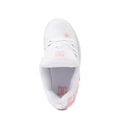 DC Court Graffik Skate Shoe - Little Kid / Big Kid - White / Pink