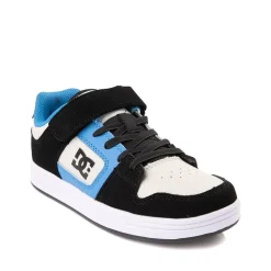 DC Manteca 4 Elastic Skate Shoe - Little Kid / Big Kid - Black / Blue / Grey