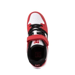 DC Manteca 4 Elastic Skate Shoe - Little Kid / Big Kid - Red / Black / White