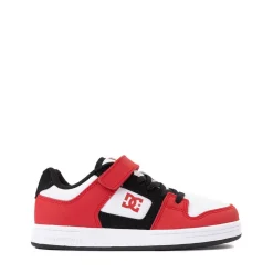 DC Manteca 4 Elastic Skate Shoe - Little Kid / Big Kid - Red / Black / White