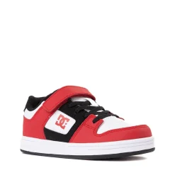 DC Manteca 4 Elastic Skate Shoe - Little Kid / Big Kid - Red / Black / White