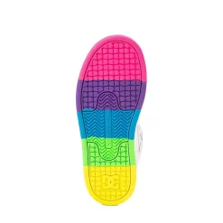 DC Manteca 4 Hi Skate Shoe - Little Kid / Big Kid - White / Rainbow