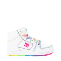 DC Manteca 4 Hi Skate Shoe - Little Kid / Big Kid - White / Rainbow