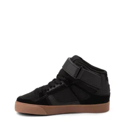 DC Pure Hi EV Skate Shoe - Little Kid / Big Kid - Black / Gum
