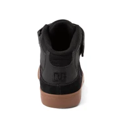 DC Pure Hi EV Skate Shoe - Little Kid / Big Kid - Black / Gum
