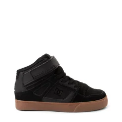 DC Pure Hi EV Skate Shoe - Little Kid / Big Kid - Black / Gum
