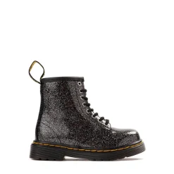 Dr. Martens 1460 8-Eye Glitter Boot - Toddler - Black / Silver