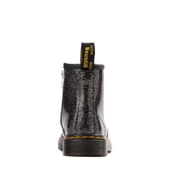 Dr. Martens 1460 8-Eye Glitter Boot - Toddler - Black / Silver