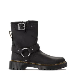 Dr. Martens Genaya Biker Boot - Big Kid - Black