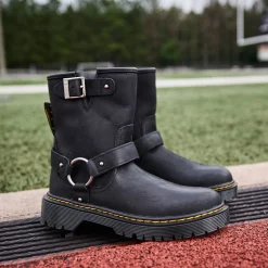Dr. Martens Genaya Biker Boot - Little Kid / Big Kid - Black