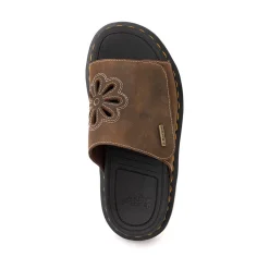 Dr. Martens Zebzag Dunnet Slide Sandal - Dark Brown