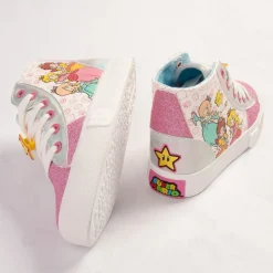 Ground Up Mario Princess Hi Sneaker - Little Kid / Big Kid - Light Pink / Multicolor