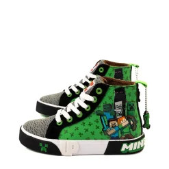 Ground Up Minecraft Creeper Hi Sneaker - Little Kid / Big Kid - Green