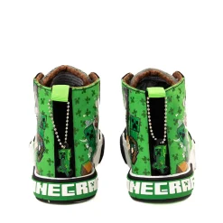Ground Up Minecraft Creeper Hi Sneaker - Little Kid / Big Kid - Green