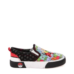 Ground Up Pokémon Slip-On Sneaker - Little Kid / Big Kid - Black / Multicolor