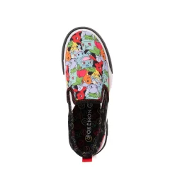 Ground Up Pokémon Slip-On Sneaker - Little Kid / Big Kid - Black / Multicolor