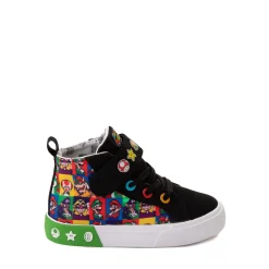 Ground Up Super Mario Bros. Hi Sneaker - Toddler - Black / Multicolor