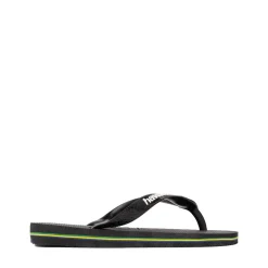 Havaianas Brazil Logo Flip-Flop - Toddler / Little Kid - Black