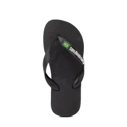 Havaianas Brazil Logo Flip-Flop - Toddler / Little Kid - Black