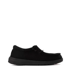 HEYDUDE Wally Funk Casual Shoe - Little Kid / Big Kid - Black Monochrome