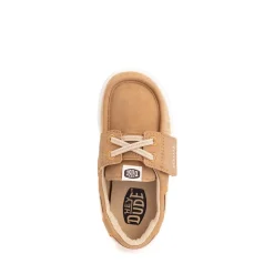 HEYDUDE Wells Classic Boat Shoe - Baby / Toddler - Cognac