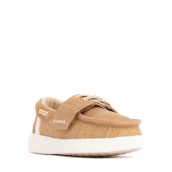 HEYDUDE Wells Classic Boat Shoe - Baby / Toddler - Cognac