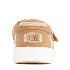 HEYDUDE Wells Classic Boat Shoe - Baby / Toddler - Cognac