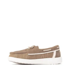 HEYDUDE Wells Classic Boat Shoe - Little Kid / Big Kid - Cognac