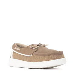 HEYDUDE Wells Classic Boat Shoe - Little Kid / Big Kid - Cognac