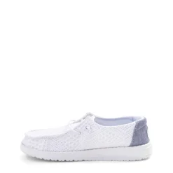 HEYDUDE Wendy Boho Crochet Slip-On Casual Shoe - Little Kid / Big Kid - White
